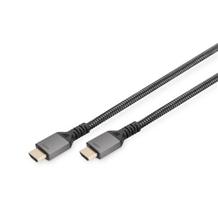 Digitus | 8K PREMIUM HDMI 2.1 Connection Cable | Black | HDMI male (type A) | HDMI male (type A) | HDMI to HDMI | 1 m DB-330200-010-S