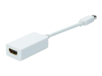 ASSMANN DisplayPort adapter cable mini DP - HDMI type A M/F 0.15m DP 1.1a compatible CE wh 2834271