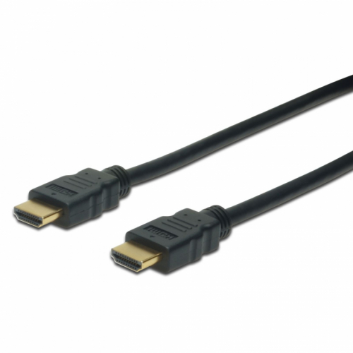 ASSMANN - HDMI cable with Ethernet - HDMI male to HDMI male - 2 m - triple shielded - black 