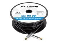 LANBERG HDMI v2.0 M/M cable 30m optical AOC black