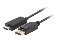 LANBERG Cable DisplayPort M v1.1->HDMI M 1.8m black