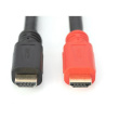 Digitus | High Speed HDMI Cable with Signal Amplifier | Black/Red | HDMI Male (type A) | HDMI Male (type A) | HDMI to HDMI | 10 m DB-330118-100-S