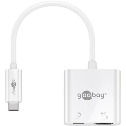 Goobay | USB-C HDMI Adapter (4k 60 Hz) | White | USB-C to HDMI 62110