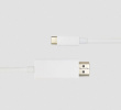 DELTACO USB-C - HDMI cable USBC-HDMI1021-K, 4K UHD, gold plated, 2m, white
