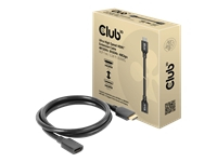 CLUB 3D Ultra High Speed HDMI Extension Cable 4K120Hz 8K60Hz 48Gbps M/F 1 m/3.28 ft 30AWG