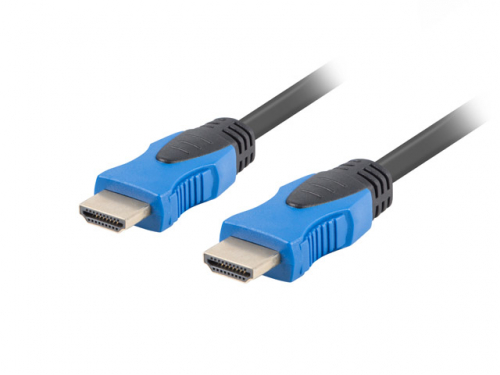 Lanberg HDMI 2.0 cable with Ethernet - HDMI male to HDMI male - 1.8 m - black - 4K 60Hz support, ARC