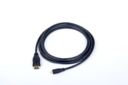 Gembird HDMI male to micro D-male black cable with gold-plated connectors, 1.8 m, bulk package