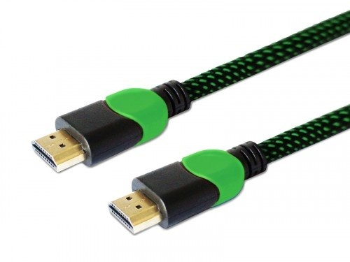 Savio Cable HDMI GCL-03 1.8m, v2.0, braid green