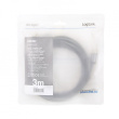 LogiLink HDMI cable 4K/60Hz, alu , black, 3m
