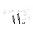 LogiLink USB-C M/F cable, 4K/60Hz , alu, 0.5m