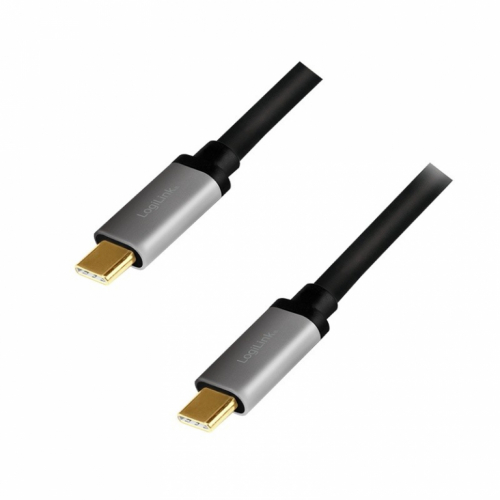 LogiLink USB-C M/M cable, 4K/60Hz , PD, alu, 1m