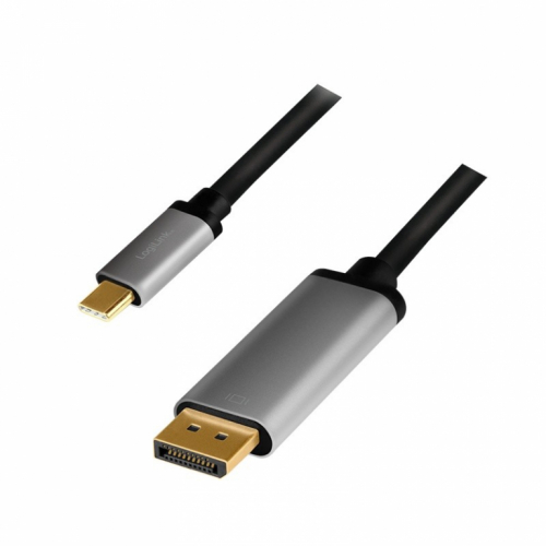 LogiLink USB-C to DP cable, 4K 60Hz, alu, 1.8m