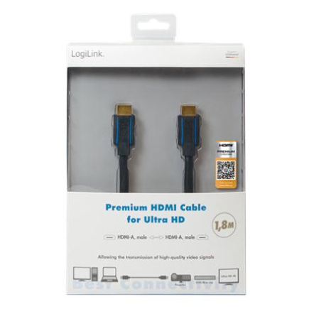 Logilink | Premium HDMI Cable for Ultra HD | CHB005 | HDMI male (type A) | HDMI male (type A) | HDMI to HDMI | 3 m CHB005