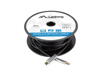 Lanberg HDMI Cable M/M v2. 10M black optical AOC