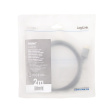 LogiLink HDMI cable 4K/60Hz, alu , black, 2m
