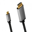 LogiLink USB-C to HDMI cable, 4K 60Hz, alu, 1.8m