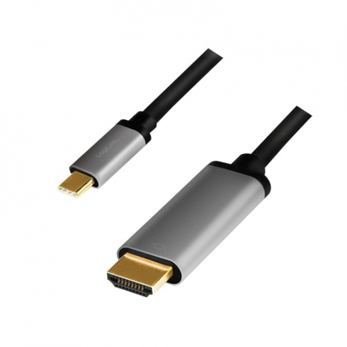 LogiLink USB-C to HDMI cable, 4K 60Hz, alu, 1.8m