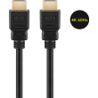 Goobay 60627 High Speed HDMI Cable with Ethernet, 4K/60Hz, Black | HDMI | 15 m 60627