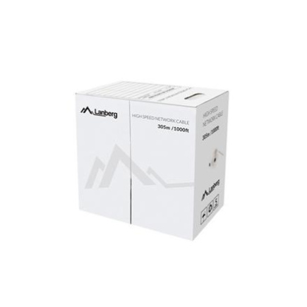 Lanberg LAN Cable Cat.6 UTP, Solid CU Fluke Passed | LCU6-12CU-0305-S | 305 m LCU6-12CU-0305-S