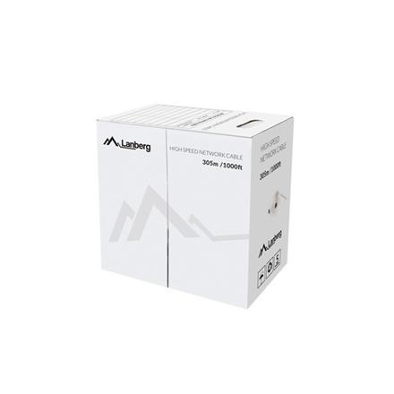 Lanberg LAN Cable Cat.6 UTP, Solid CU Fluke Passed | LCU6-12CU-0305-S | 305 m LCU6-12CU-0305-S