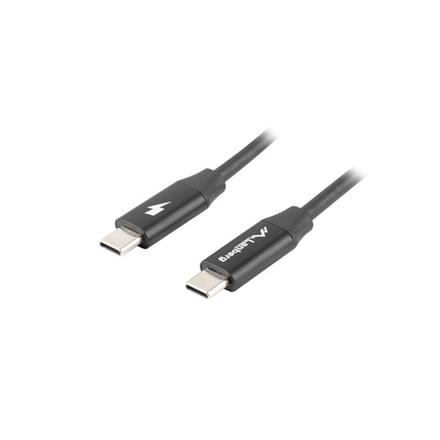 Lanberg USB-C 2.0 Cable, Quick Charge 4.0 | CA-CMCM-40CU-0018-BK | USB Type-C to USB Type-C | 1.8 m CA-CMCM-40CU-0018-BK