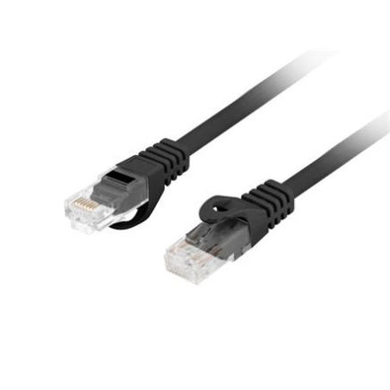 Lanberg Patchcord Cat.6 UTP LSZH CU | PCU6-10CU-0100-BK | 1 m PCU6-10CU-0100-BK