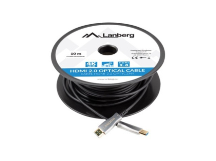 Lanberg HDMI Cable M/M v2. 10M black optical AOC