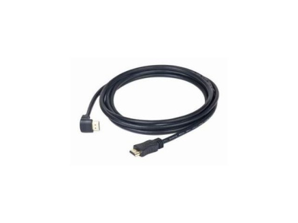 Gembird HDMI v2.0 90 degrees male to straight male connectors cable, 19 pins gold-plated connectors, 1.8m, bulk package