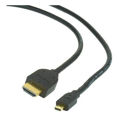 CABLE HDMI-MICRO HDMI 3M V.2.0/BLK CC-HDMID-10 GEMBIRD CABLE HDMI-MICRO HDMI 3M V.2.0/BLK CC-HDMID-10 GEMBIRD