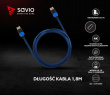 Savio Cable HDMI GCL-02 1.8m, v2.0, braid blue