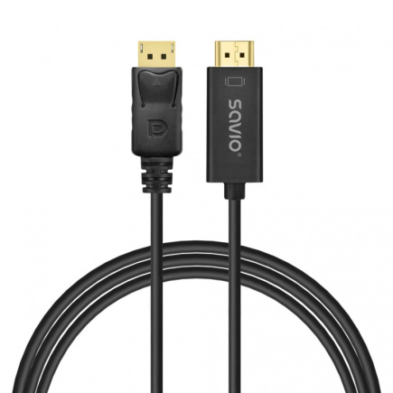 Savio DP-HDMI Cable CL-183 1,5m, SAVIO Savio DP-HDMI Cable CL-183 1,5m, SAVIO