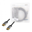 LogiLink HDMI cable 4K/60Hz, alu , Черный, 3m