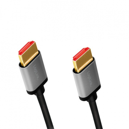 LogiLink HDMI 2.1 cable, 8K/60Hz , alu, 2m