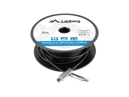 Lanberg Cable HDMI M/M v2.0 CA-HDMI-20FB-0200-BK 20m Must Lanberg Cable HDMI M/M v2.0 CA-HDMI-20FB-0200-BK 20m Must