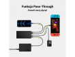 Green Cell PowerPlay 10S - Power bank - 10000 mAh - 18 Watt - GC Ultra Charge, PD - 3 output connectors (2 x USB-A QC, 1x USB-C PD/QC) - black 