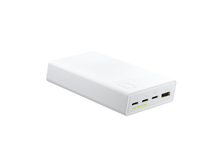 Green Cell Powerbank PowerPlay 20S - 20000mAh - 22.5W - 3x USB-C 1x USB-A - white