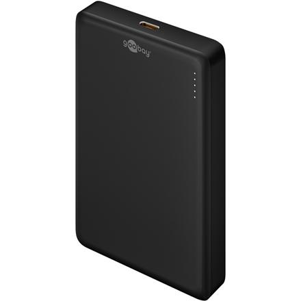 Goobay Magnetic Wireless Power Bank | 70183 | 10000 mAh | USB-C | Black 70183