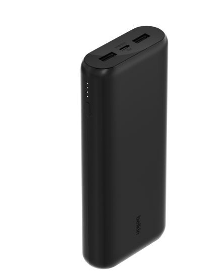 Belkin Powerbank BoostCharge 20k mAh 20w compact 3 port black