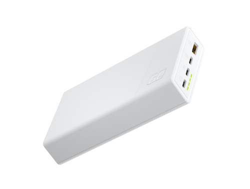 Green Cell Powerbank PowerPlay 20S 20000mAh 22,5W 3x USB-C 1x USB-A white