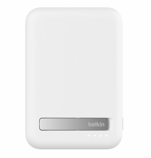 Belkin Powerbank with stand 8000mAh Qi2 MagSafe white