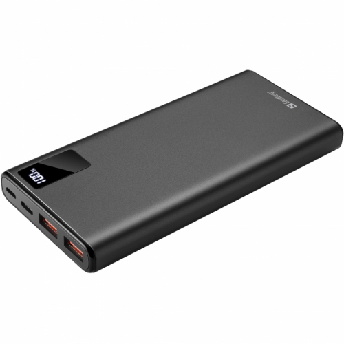 Sandberg 420-58 Powerbank 10000mAh 20W QC3.0 USB-C Display Schwarz