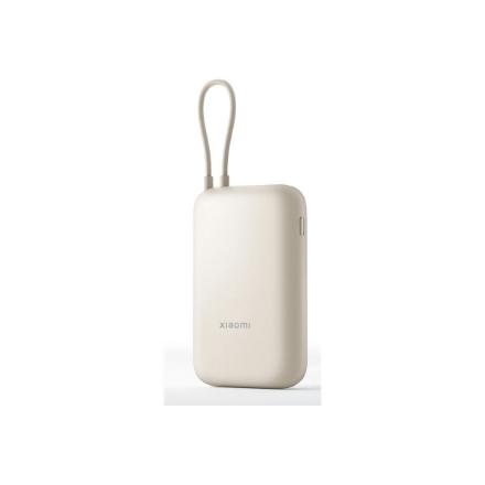 Xiaomi Power Bank (Integrated Cable) | 10000 mAh | USB-A/USB-C/USB-C cable | Tan BHR9072GL