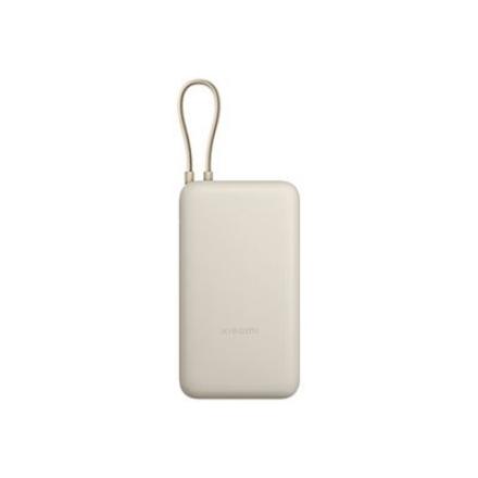 Xiaomi 33W Power Bank (Integrated Cable) | 20000 mAh | USB-C/USB-C cable/USB-A | Tan BHR8851GL