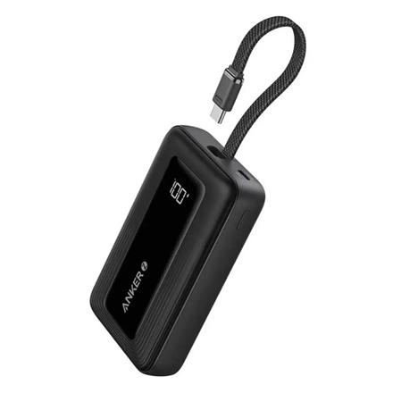 Anker Power Bank with Built-In USB-C Cable | A1688H11 | 10000 mAh | Black A1688H11