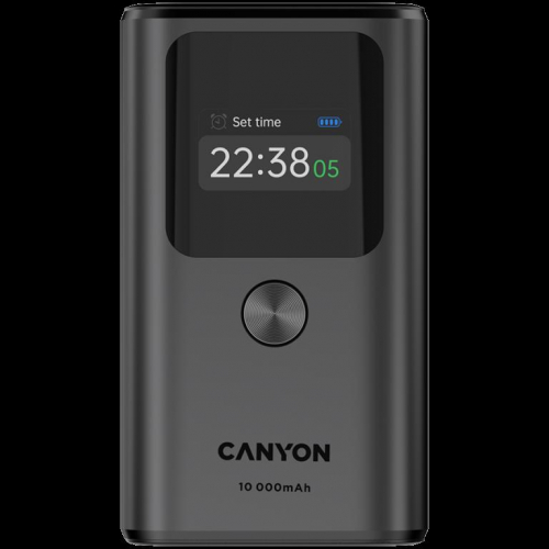 CANYON power bank OnPower 130 TFT 10000 mAh PD30W Dark Grey