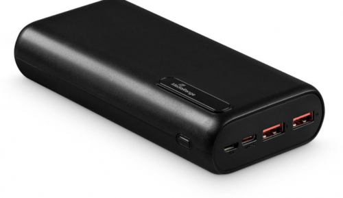 MediaRange Powerbank - 20.000mAh 74Wh - with battery level LCD - 2x USB-A and 1x USB-C 