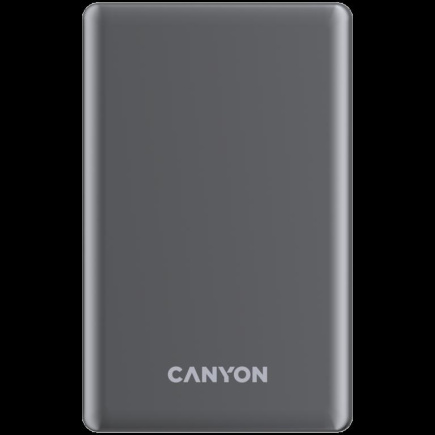 CANYON power bank OnPower 510 slim Magnetic 10000 mAh PD20W Dark Grey