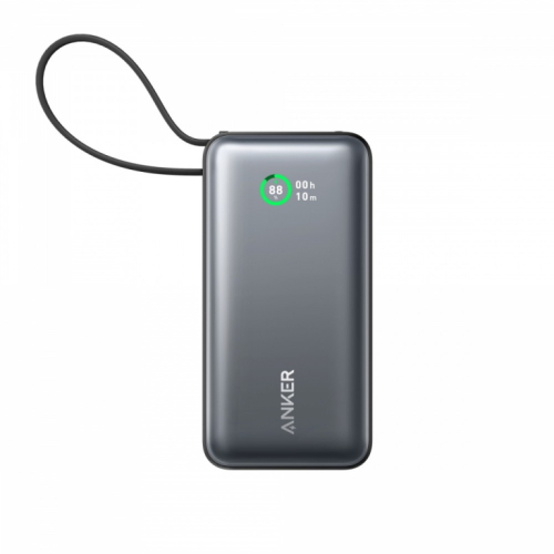 Anker Powerbank 545 NANO 30W 10000mAh Built-In USB-C cable, black