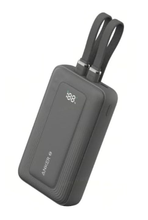 Anker PowerBank 10k mAh 30W kable C/Lightning 1USB-C 1USB-A C