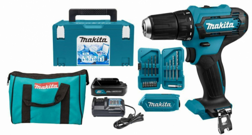 MAKITA. SCREWDRIVER 12V 1x2.0Ah DF333DWAX6 MAKPAC 3 + ACCESSORIES